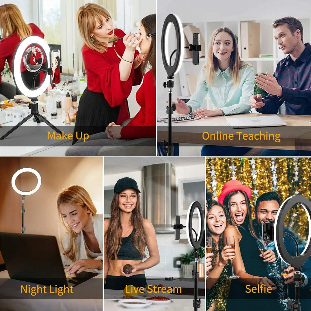 LED Ring Light with Tripod Stand for Video Live Streaming by Tidesmit Tidesmit