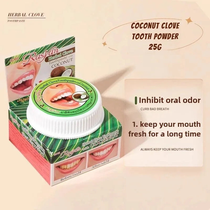 Tidesmit Rasyan herbal toothpaste and tooth powder set for effective teeth whitening and stain removal