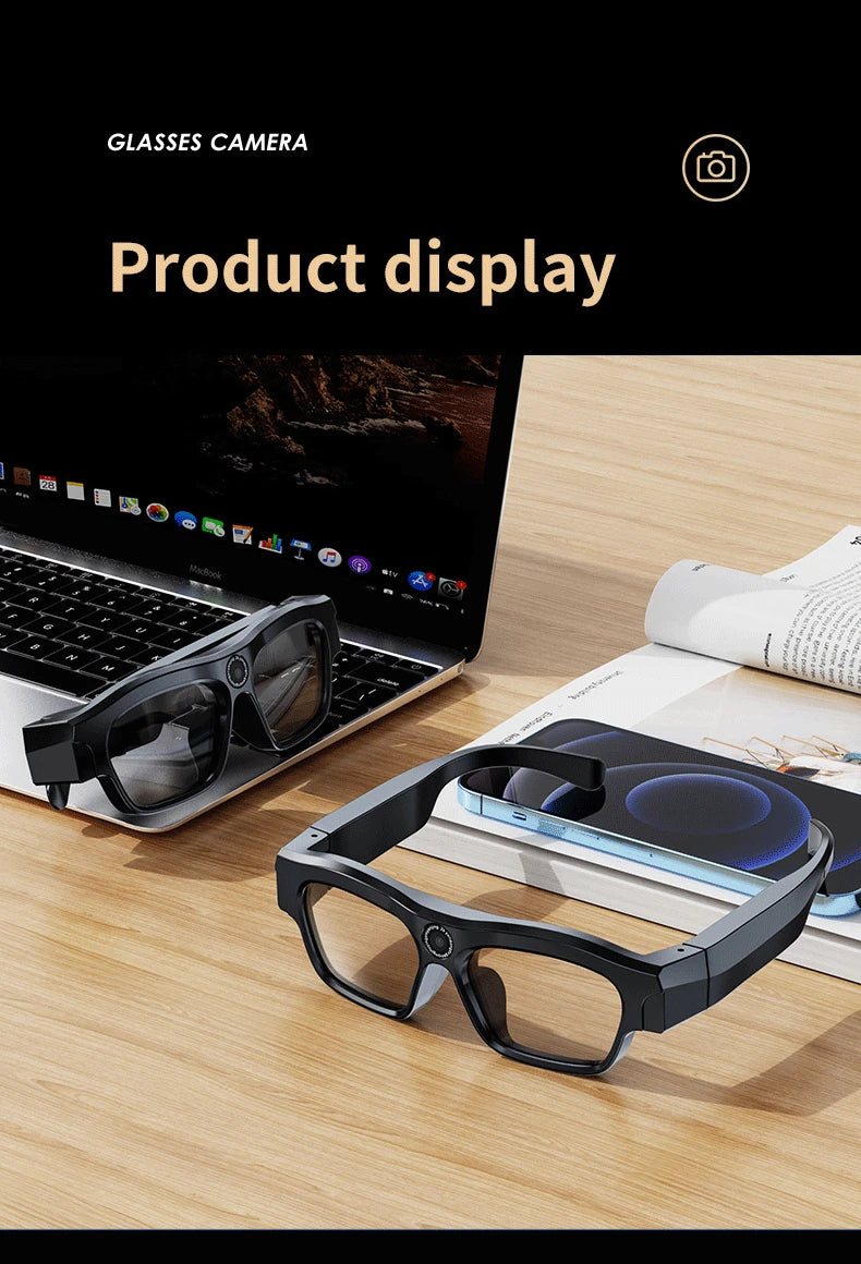 Smart Glasses With 4K Camera - Bluetooth Audio - Tidesmit 64G Tidesmit