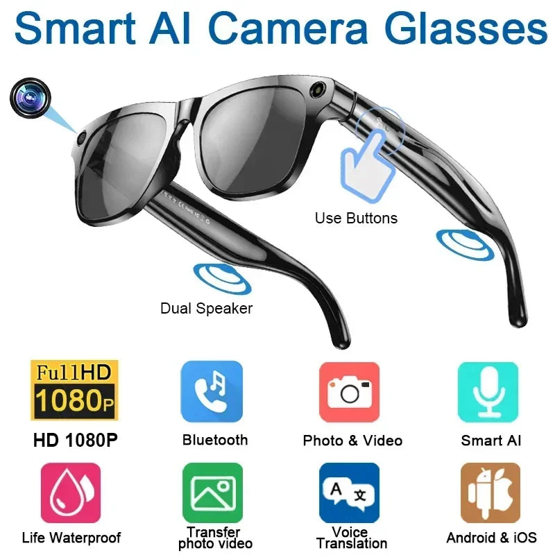 Tidesmit Smart Glasses with 8K Camera & Spatial Audio - Mixed Reality Series Tidesmit