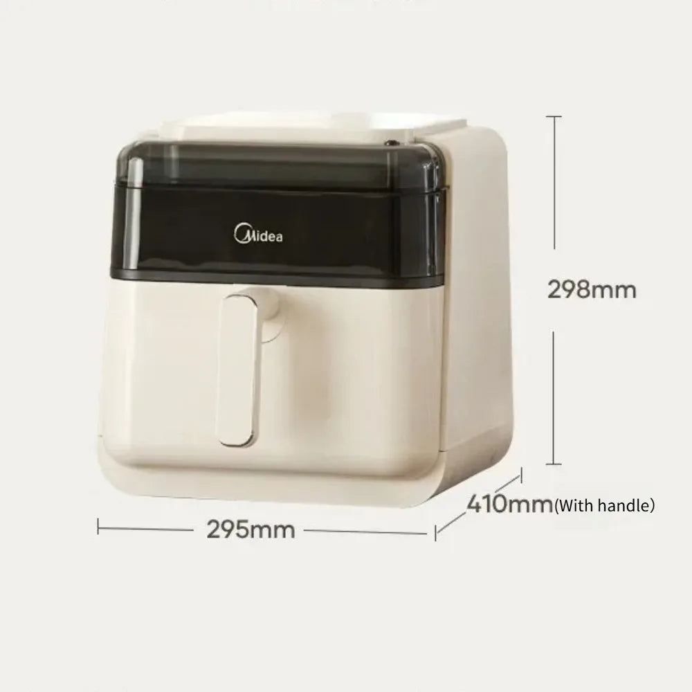 Midea 6.5L Air Fryer Steam Oven Combo 2050W Large Capacity Kitchen Appliance Oil Free Health Cooker Automatic Stirring 220V