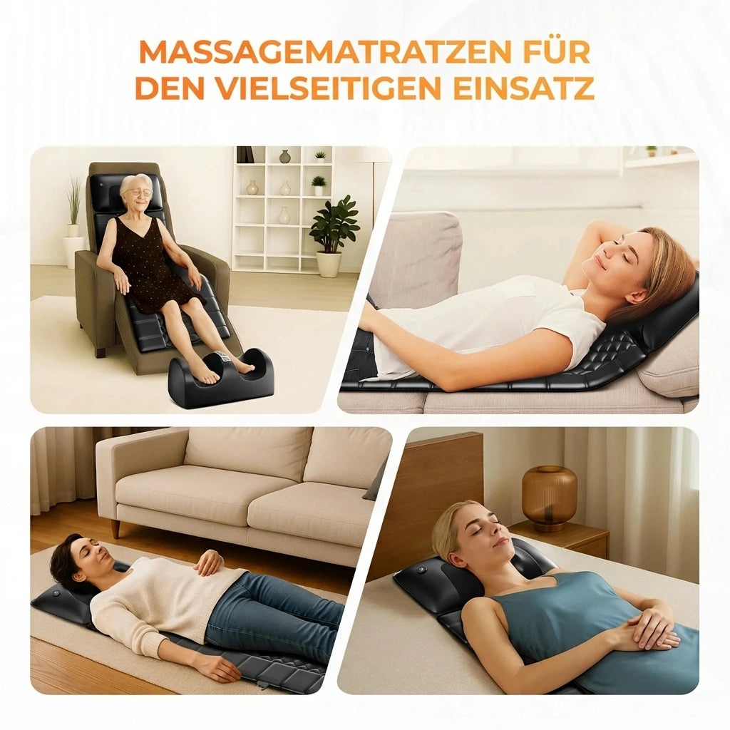 Shiatsu Massage Mat with Heat - Full Body Electric Massager EU Plug Back Massage Instrument Tidesmit