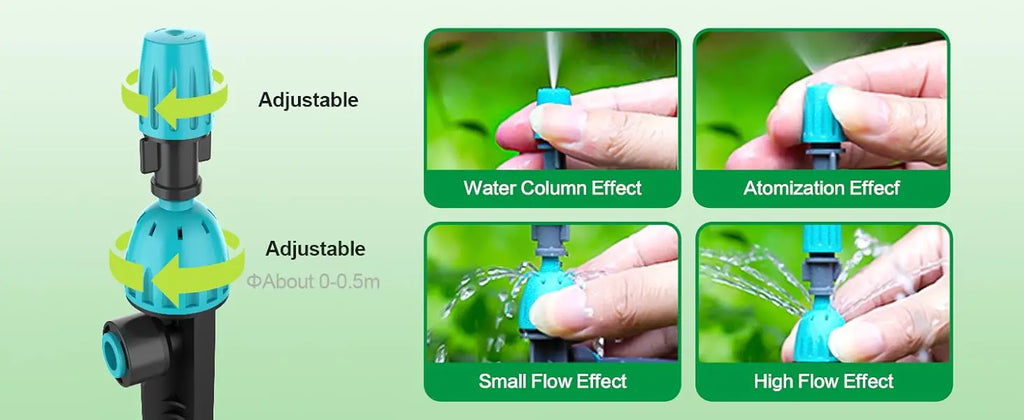 20/30M DIY Drip Irrigation System Automatic Watering System Garden Hose Micro Drip Garden Watering Kits Adjustable Drippers