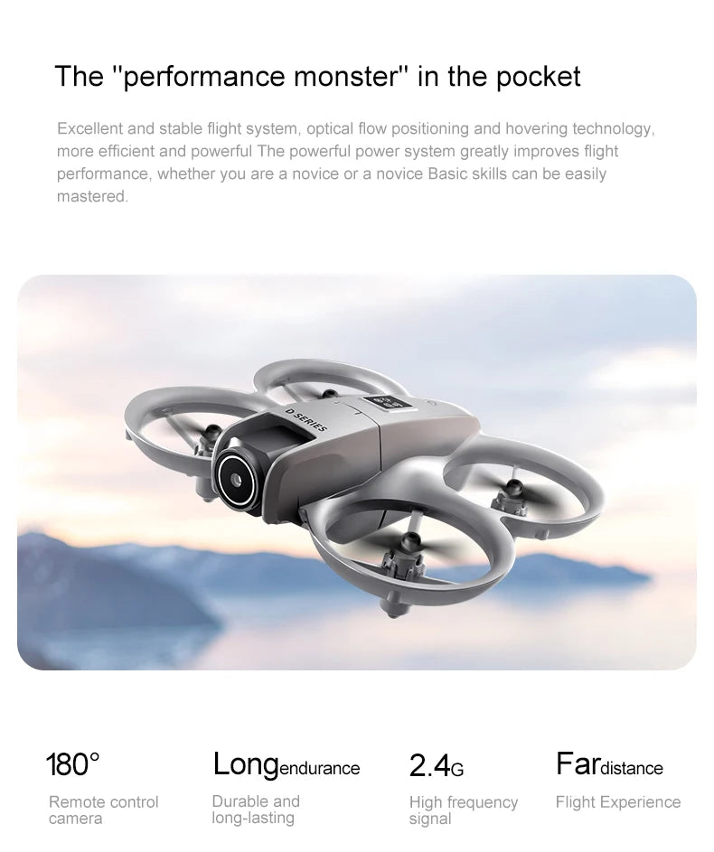4K HD Camera Drone - Foldable GPS Drone with Obstacle Avoidance (D16 Model) Tidesmit