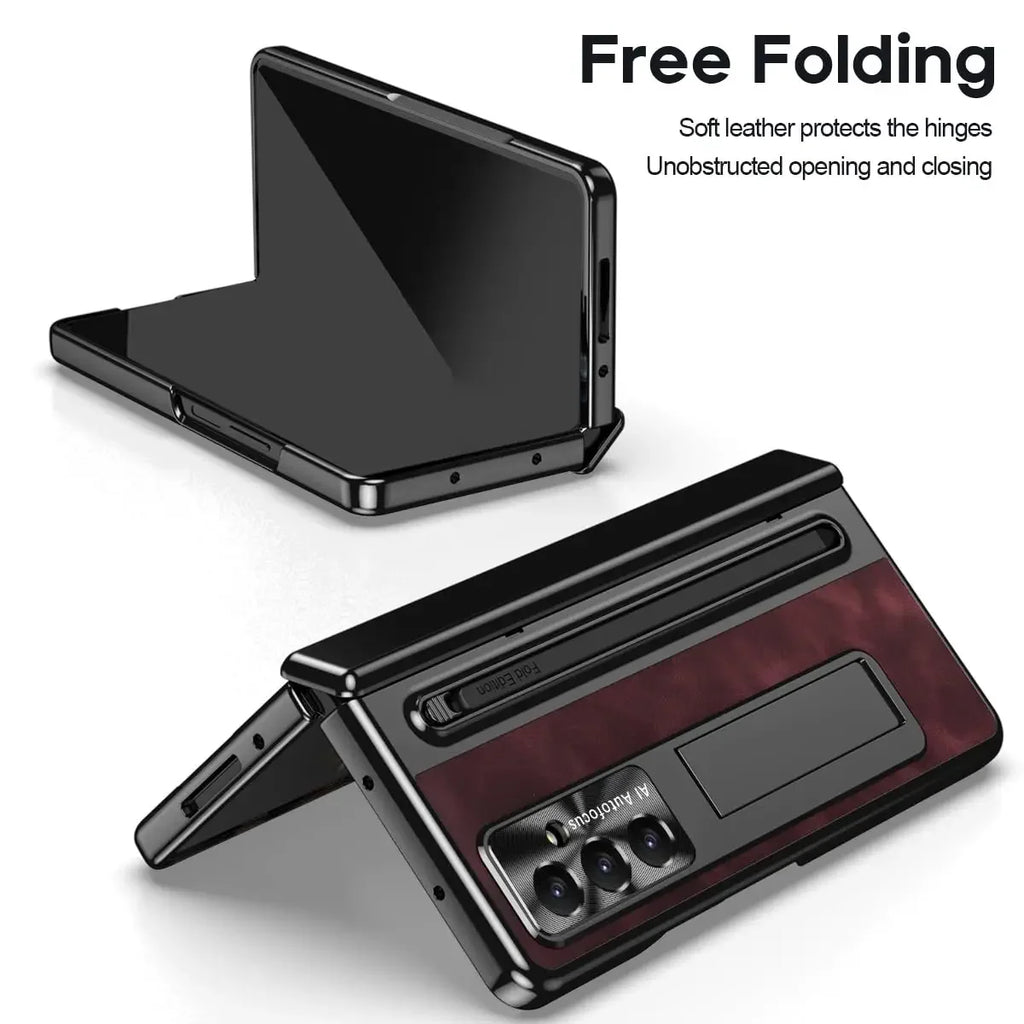 Samsung Galaxy Z Fold 7 Case with S Pen Holder and Kickstand Tidesmit