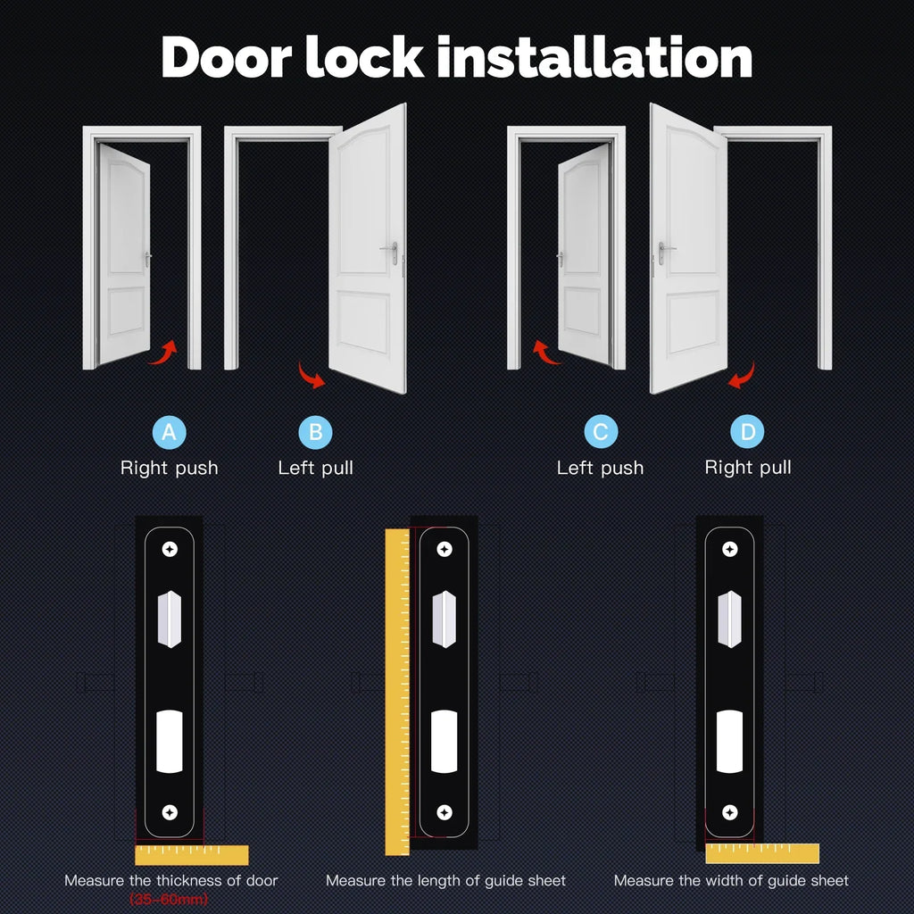 MOES Tuya ZigBee Smart Door Lock Indoor Password Fingerprint Remote Unlock Keycard Tamper Alarm Battery Powered Work With Alexa
