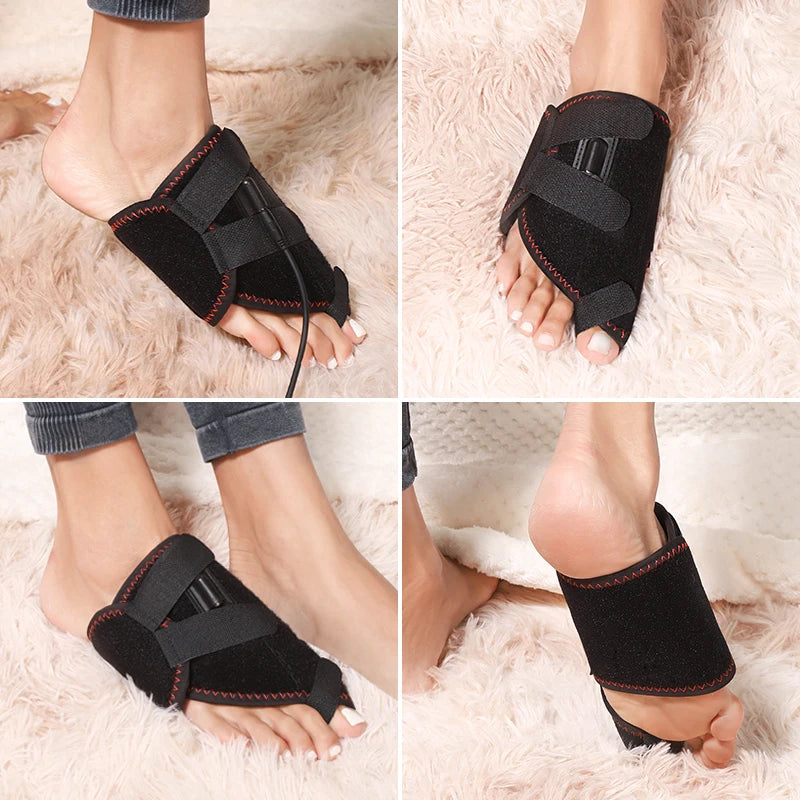 Electric Ankle Massager with Heat and Vibration for Targeted Recovery Relaxation Treatment Tidesmit