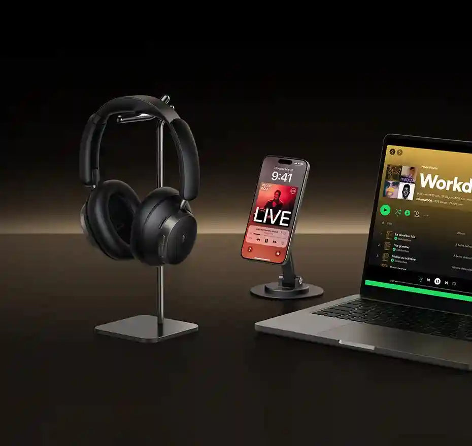 Wireless Headphones Noise Cancelling Over-Ear Studio Pro High-Res Audio Tidesmit