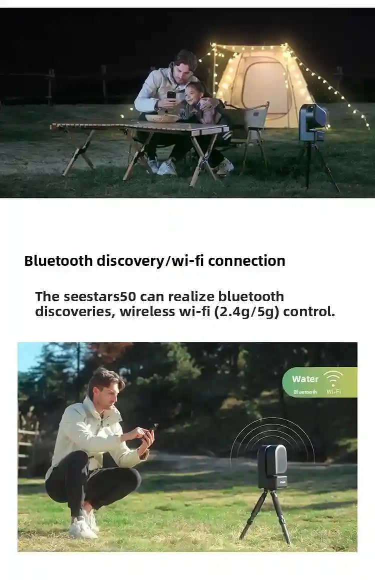 Seestar S50 Smart Telescope | All-In-One Digital Stargazing Kit Tidesmit