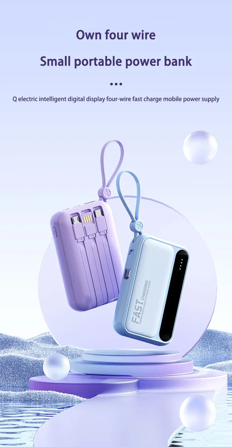 Portable Charger 50000mAh with 4 Built-in Cables | Tidesmit Tidesmit