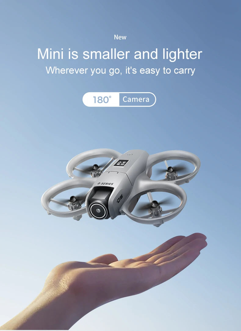 4K HD Camera Drone - Foldable GPS Drone with Obstacle Avoidance (D16 Model) Tidesmit