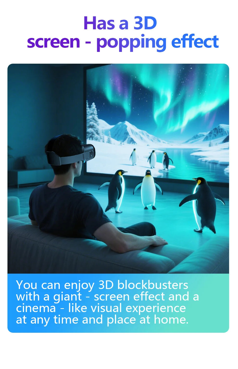 VR Headset for Smartphone – Immersive 3D Spatial Audio Glasses Tidesmit