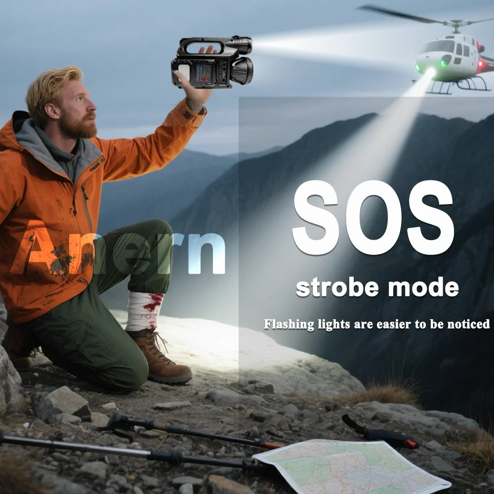 Portable Solar Power Bank: 5-in-1 Fast Charging Camping Light Tidesmit