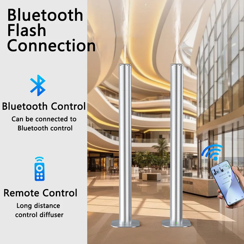 Wireless Electric Hotel Collection Tower Scent Diffuser Waterless Air Aroma Nebulizer for Home Essential Oil Room Scent