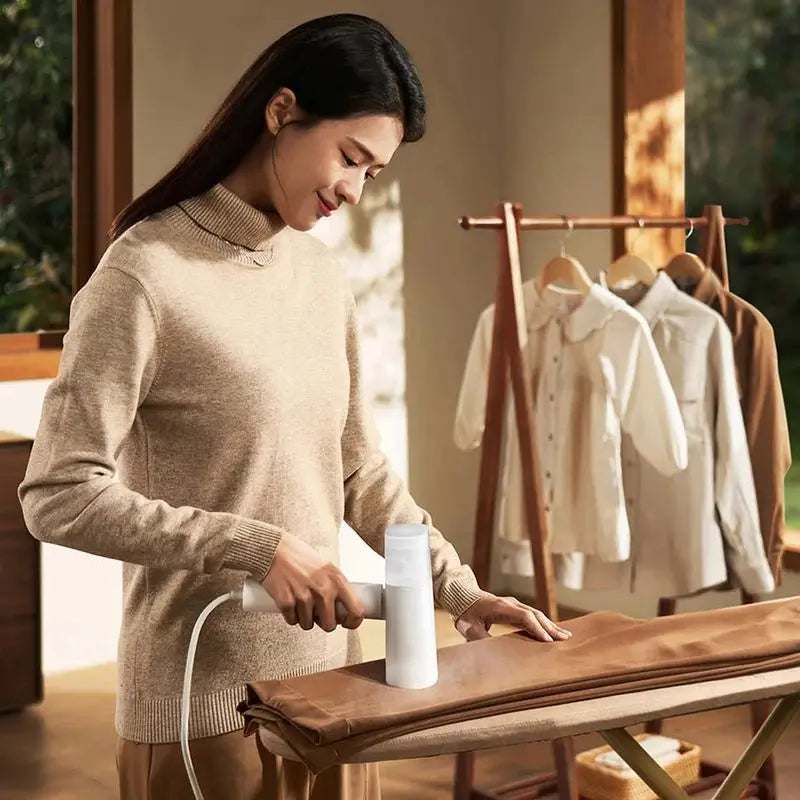 Tidesmit MIJIA Handheld Garment Steamer 2 portable foldable iron for efficient clothes steaming and mite removal.