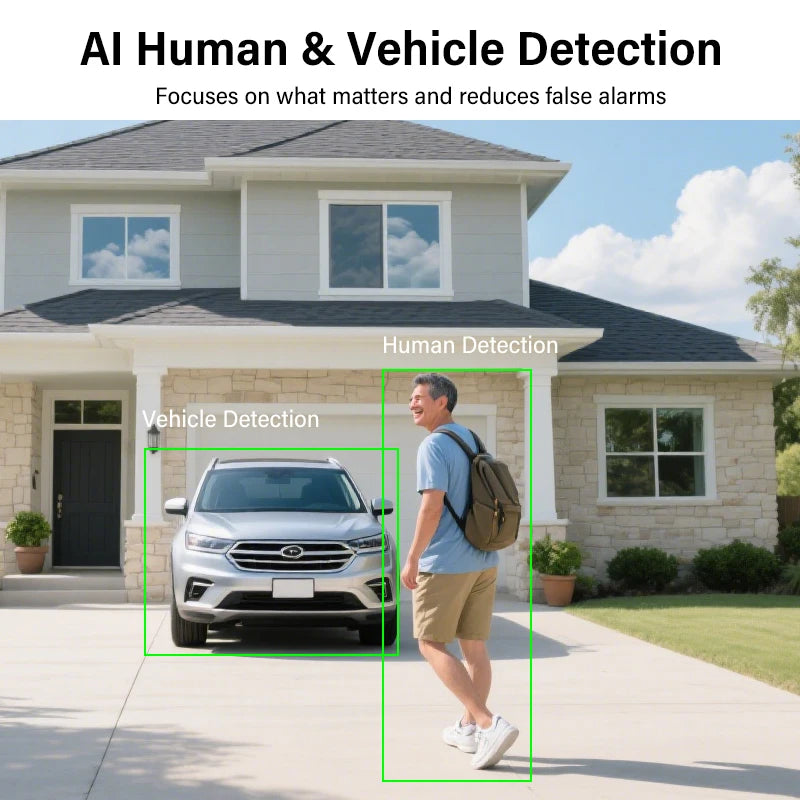 Dahua 4MP WiFi Video Intercom Ai Human&Vehicle Detection Doorbell Abnormal Sound Alarm 2K Night Vision Door Camera Wifi 6 DB41AB
