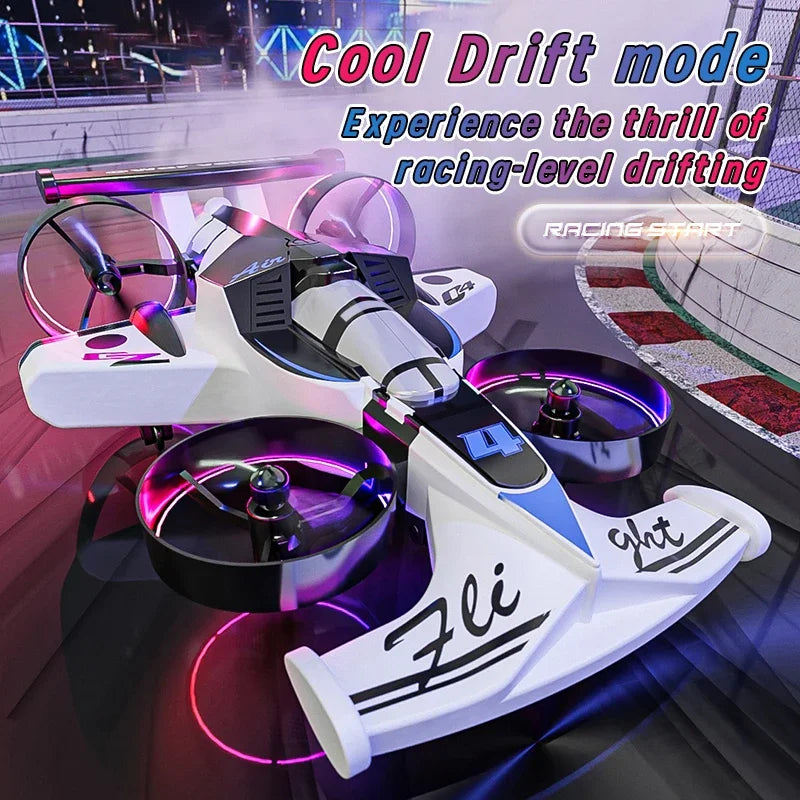 2-in-1 Land-Air RC Drone Car - Red Stunt Vehicle | Tidesmit Tidesmit