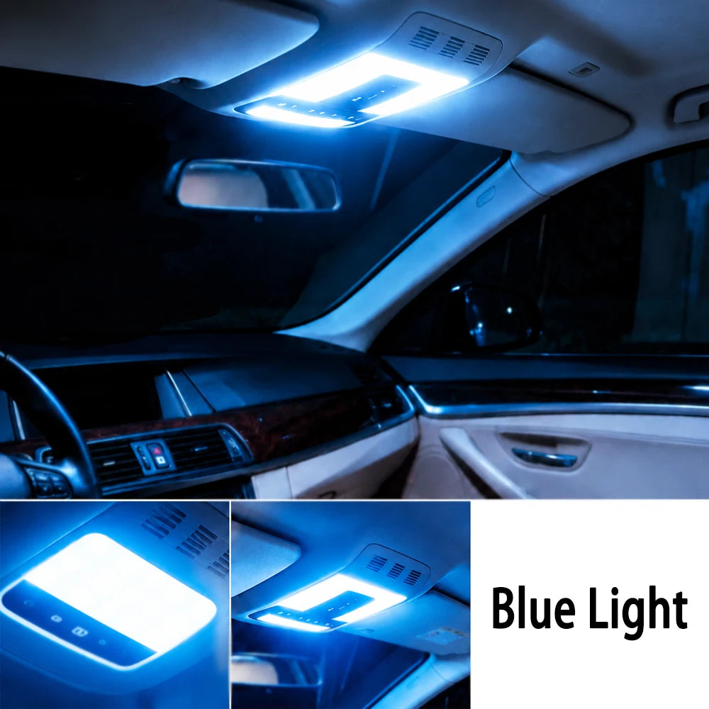 LED dome light emitting blue light, ceiling panel illuminated