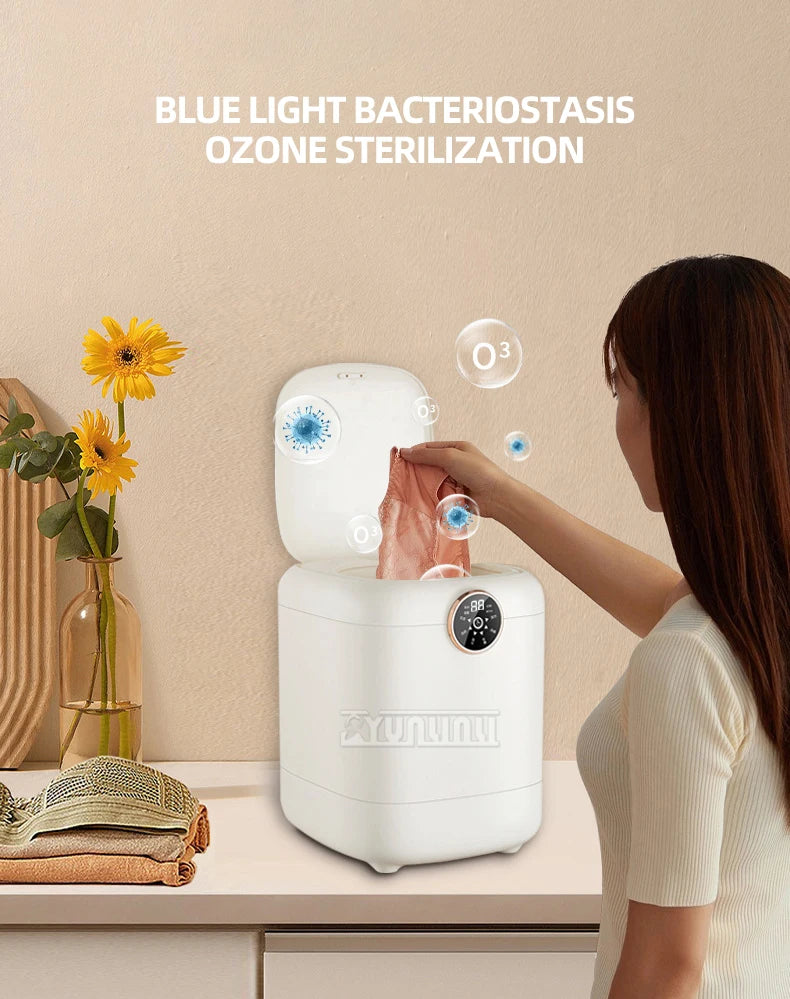 Tidesmit portable underwear and socks washing machine with integrated drying function for small laundry loads