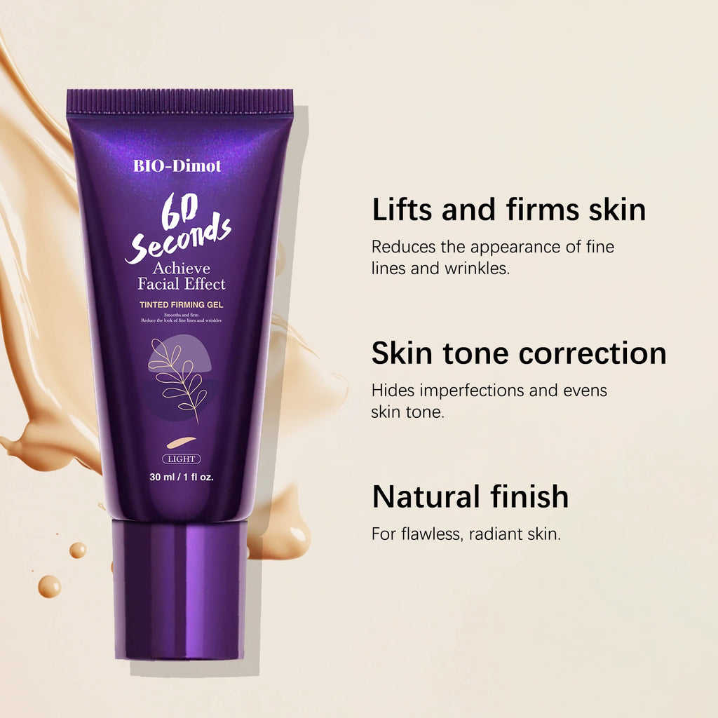 Tidesmit full coverage firming foundation for oily skin in long lasting waterproof formula texture close up