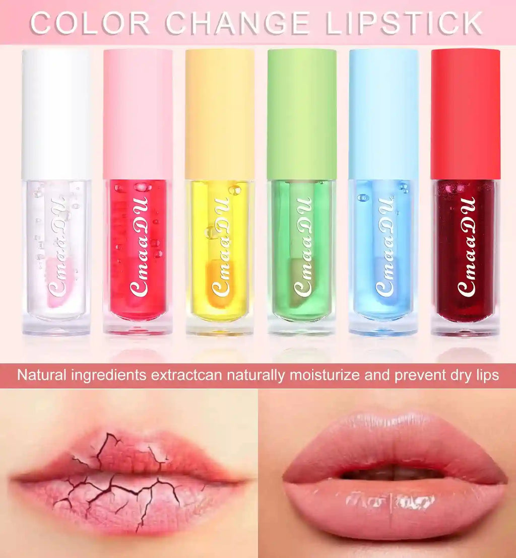 Moisturizing Fruit Lip Oil - Color Changing Hydrating Gloss Lip Care Tidesmit
