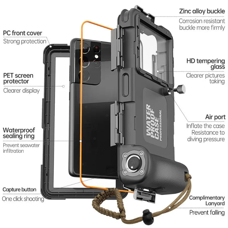Waterproof Phone Case for Galaxy S25 Ultra: Military-Grade Protection Tidesmit