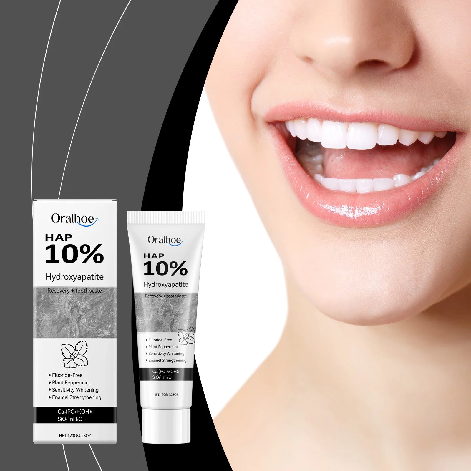 Tidesmit enamel repair whitening toothpaste for stain removal and fresh breath oral hygiene care