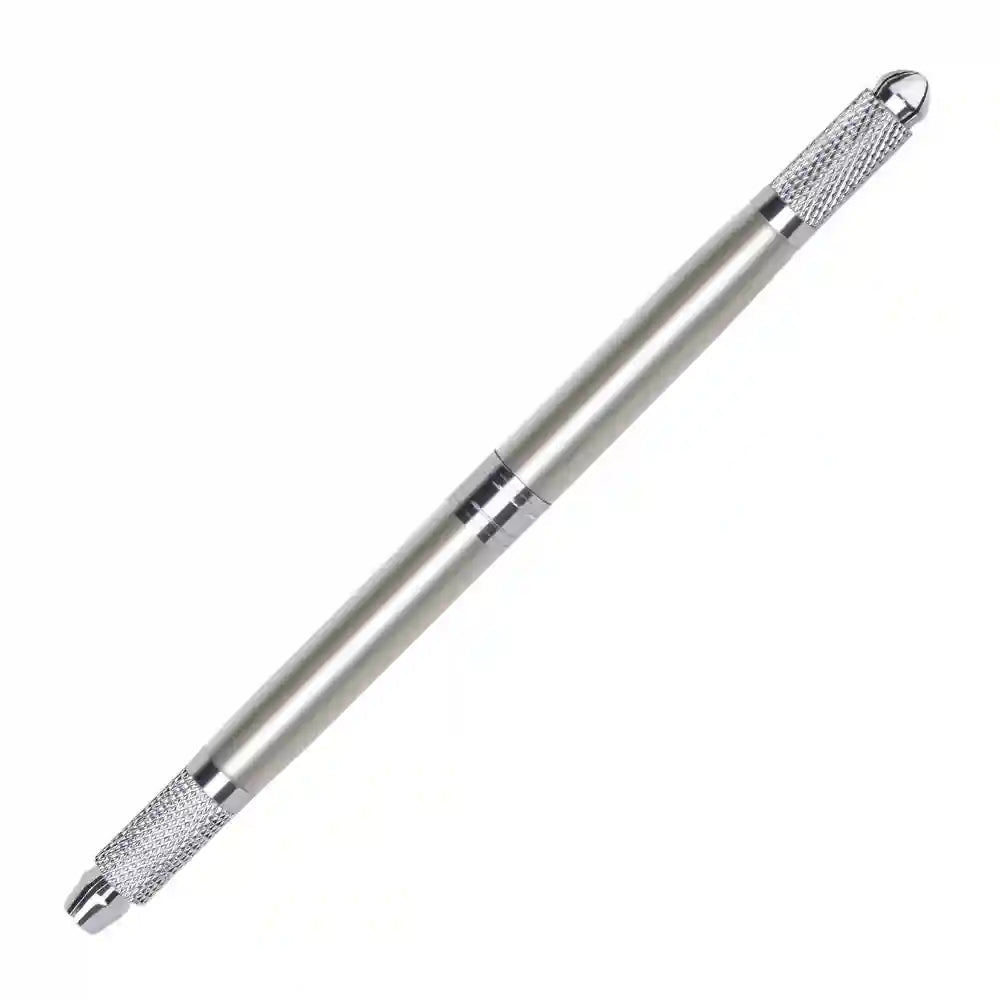 Manual Microblading Pen - Professional PMU Tool for Precise Detailing Permanent Makeup Machines Silver Tidesmit