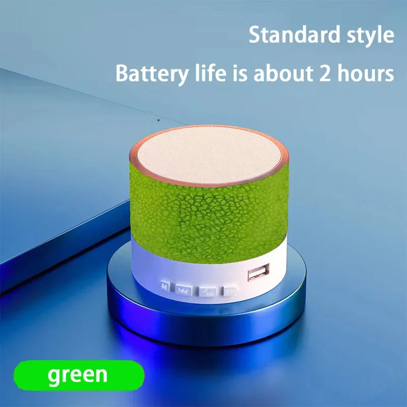 Lenovo A10 Mini Portable Speaker Bluetooth Wireless Audio Dazzling Crack LED Light Subwoofer Support TF Card USB For PC/Mobile
