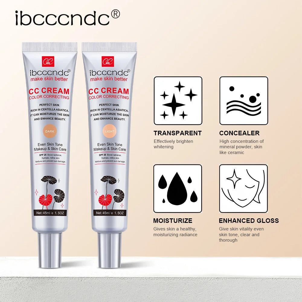 Tidesmit waterproof moisturizing CC cream face makeup for long-lasting coverage and skin protection
