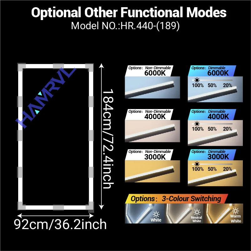LED Rectangle Lighting 4S car showroom Barber Workshop Office Desk Ceiling Lamp Color change Dimmable Garage Hexagon Lights Gym