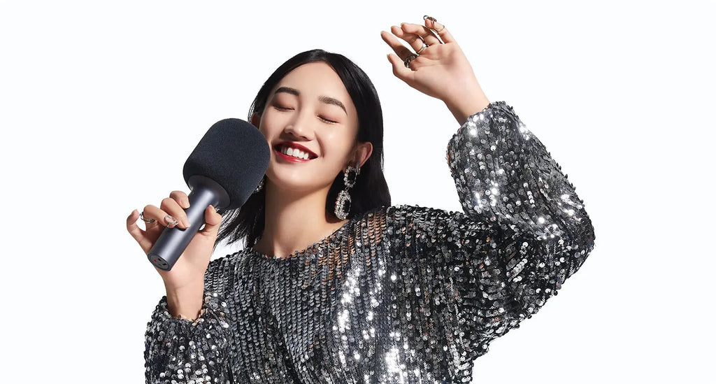 Mijia K-Song Microphone wireless bluetooth 5.1 DSP Noise Cancellation Stereo Sound Effect Double Duet with 9 Kinds Sound CN