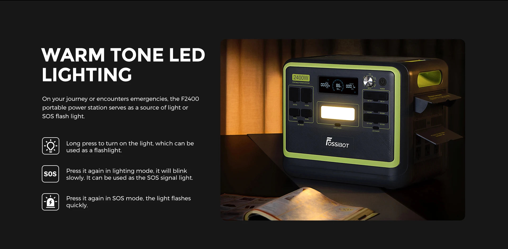 【BestSelling】 F2400 Portable Power Generator 2400W Solar with App Control 230V EU for Outdoor Fishing Camping Portable P