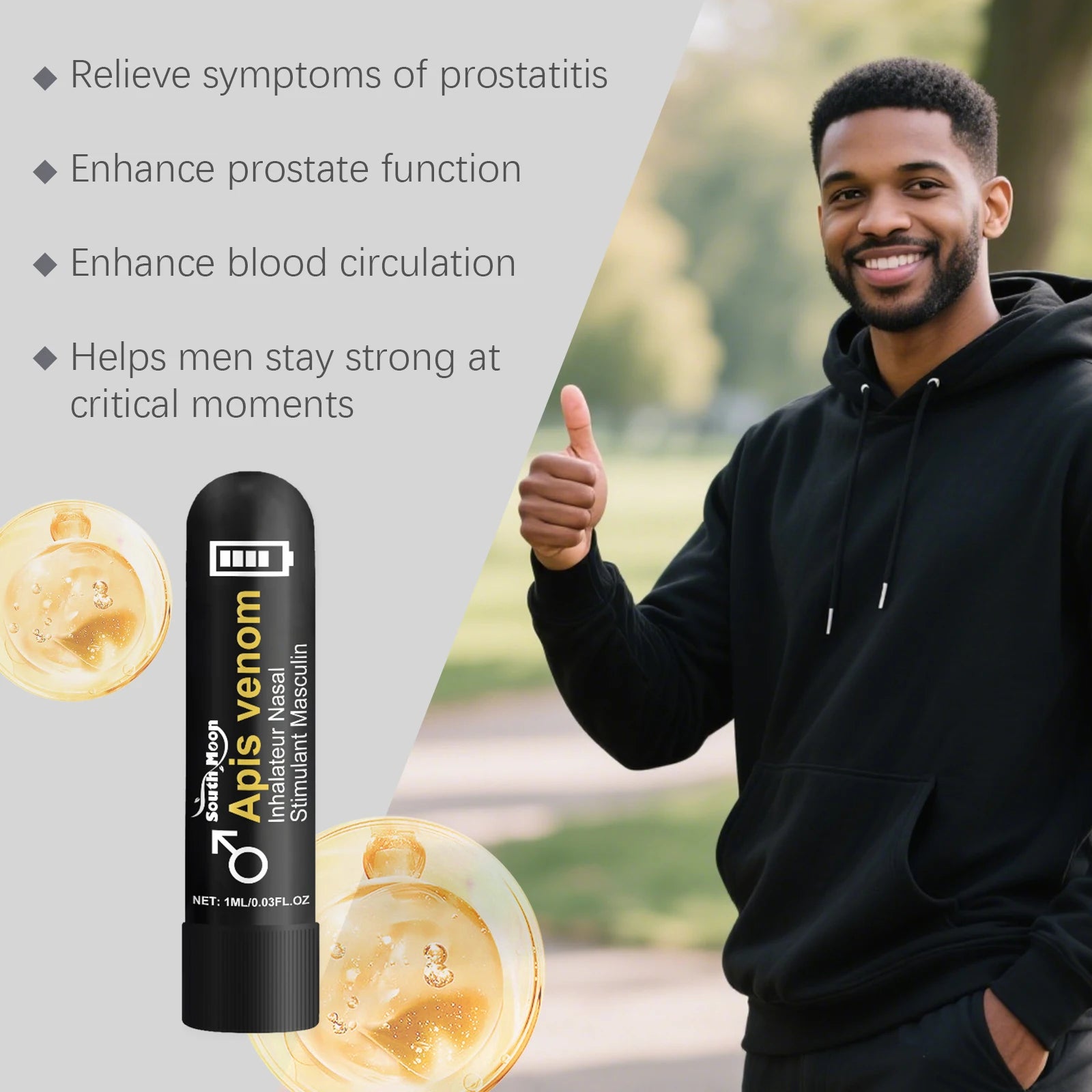 Nasal Sniffing Stick | Refreshing Herbal Inhaler & Lip Care Formula Lip Care Tidesmit