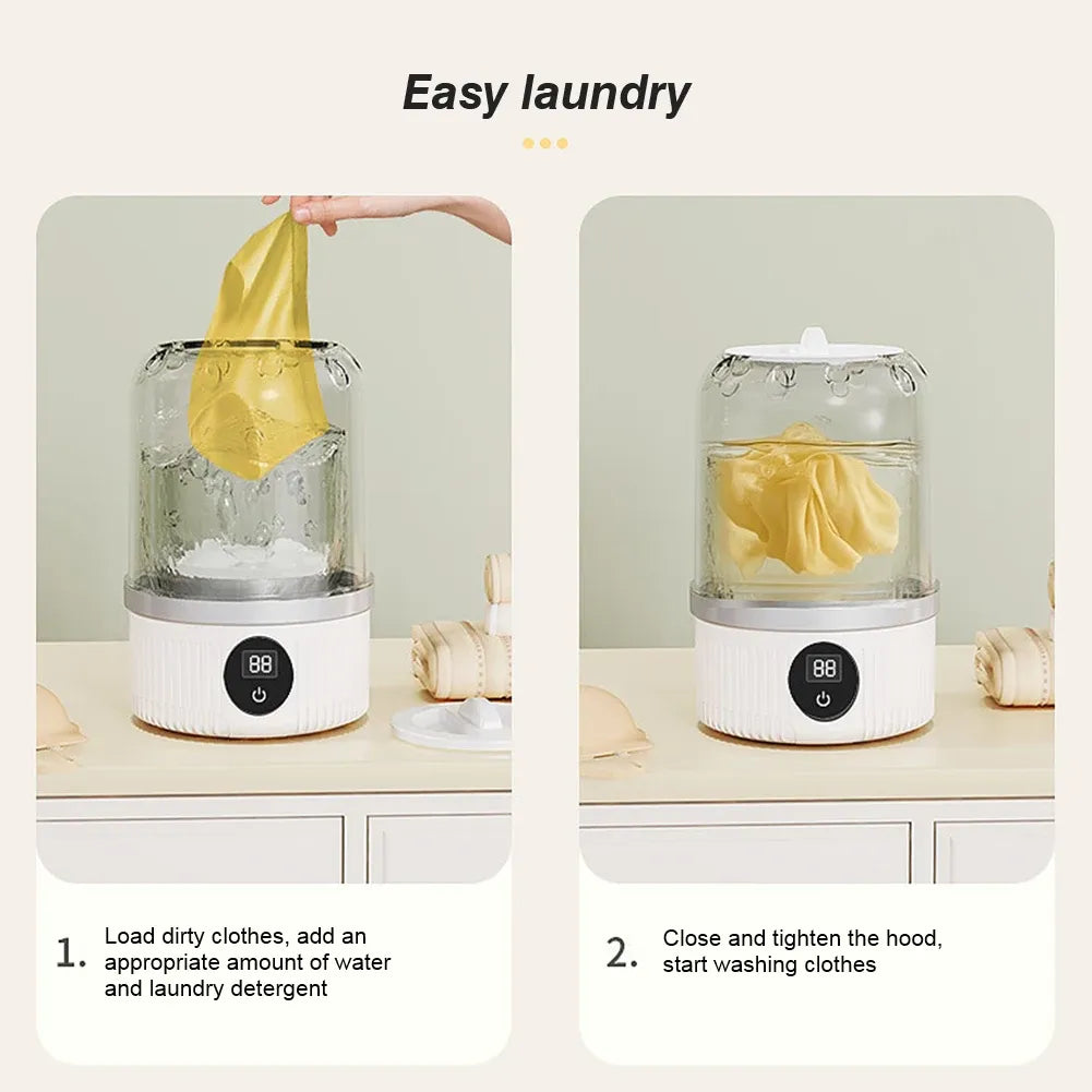 Tidesmit Cordless Portable Washing Machine 4000mAh