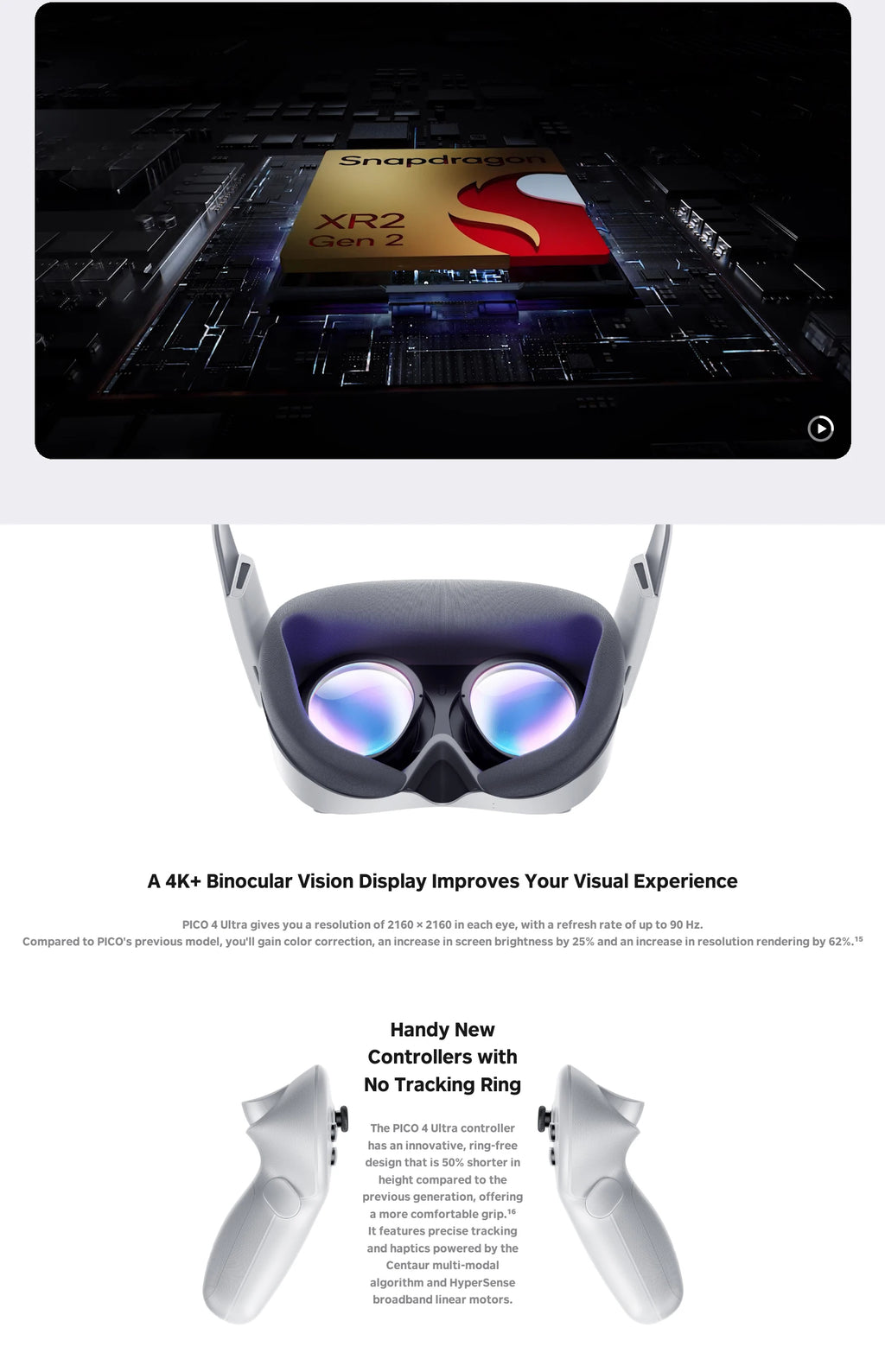 Pico 4 Ultra VR Headset 256GB - Professional Mixed Reality System Tidesmit