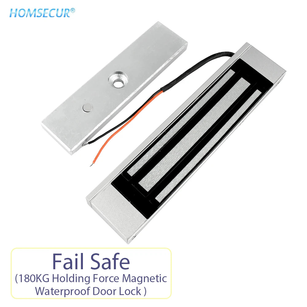 HOMSECUR Waterproof 180kg Holding Force Magnetic Electric Lock 12V For Door Access Control Video Intercom System