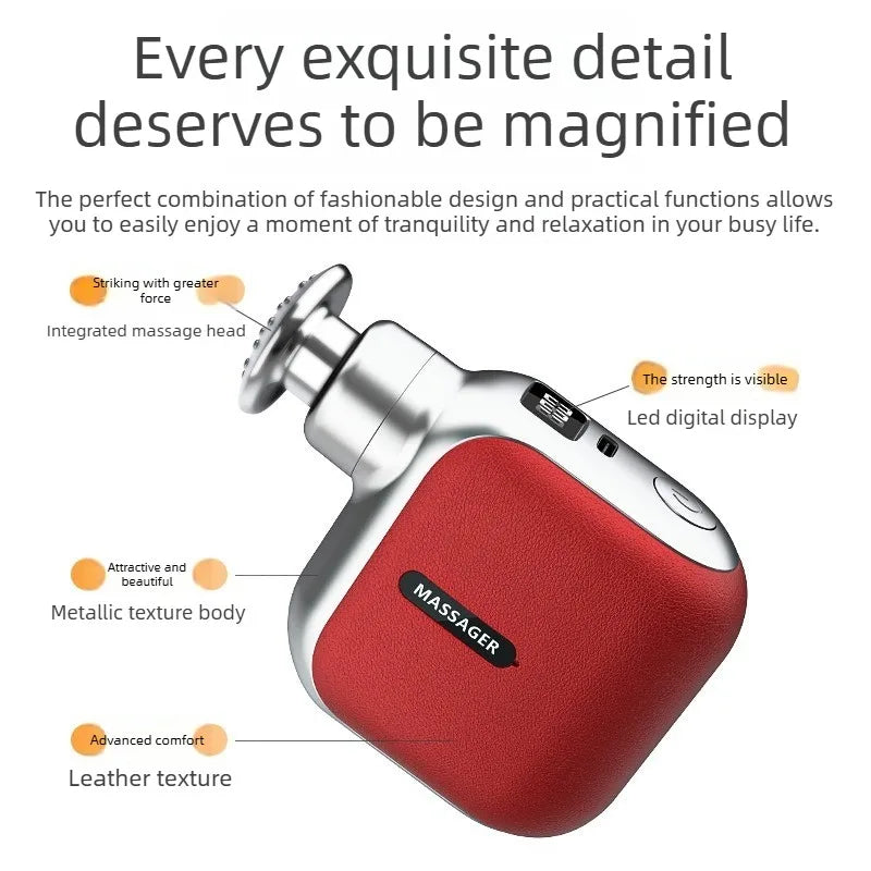 Mini Deep Tissue Massage Gun - Portable Wellness Therapy Device Relaxation Treatment Tidesmit
