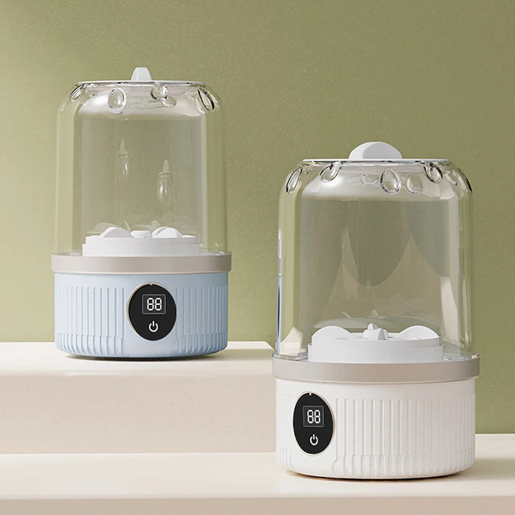 Tidesmit cordless mini underwear washer with laundry cup and rechargeable battery for travel and dormitory use