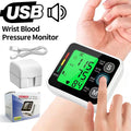 Portable LCD Wrist Blood Pressure Monitor Medical Digital Automatic Sphygmomanometer Heart Rate Pulse Mete Tonometer Health Care