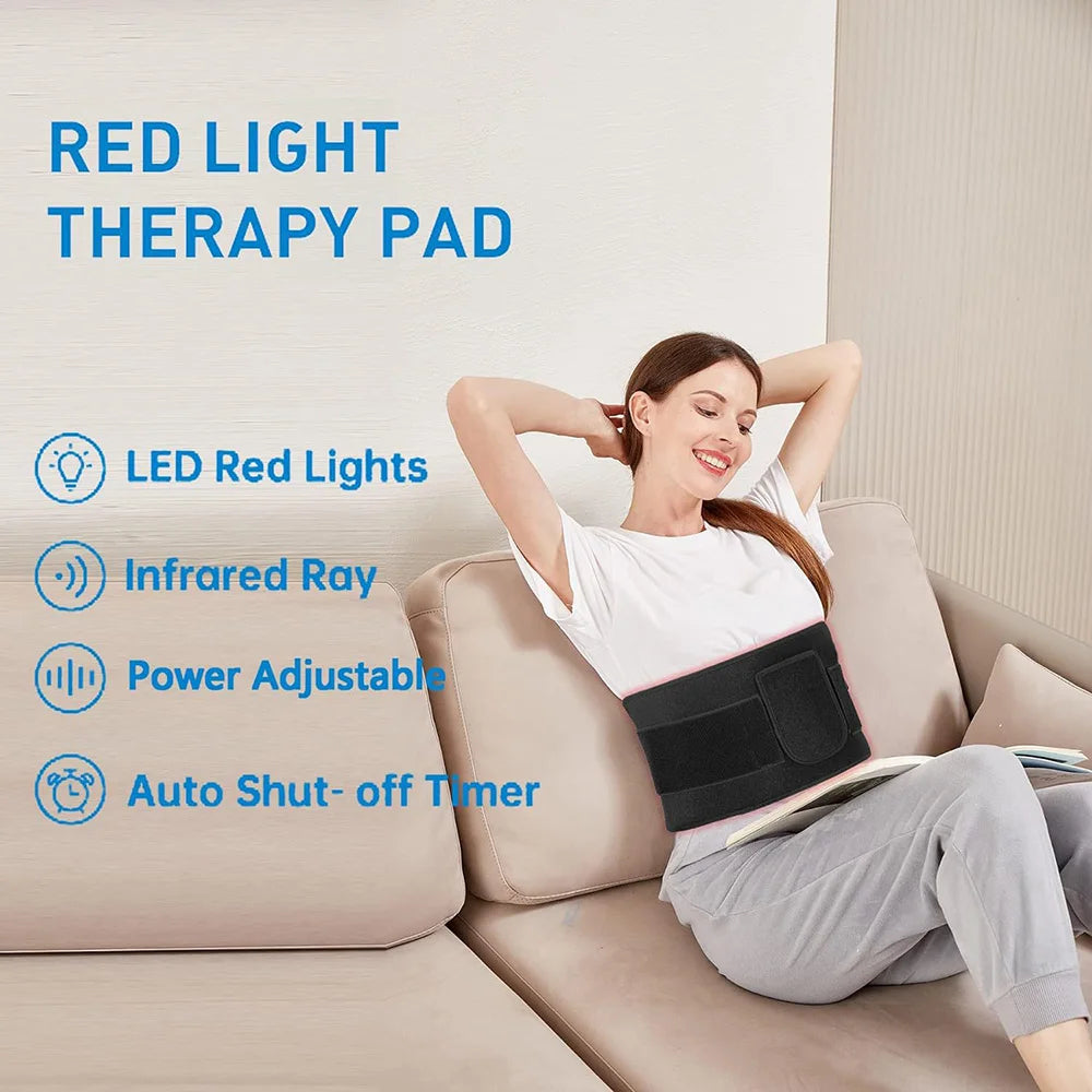Red Light Therapy Belt: 120 LED Portable Wellness Device for Home Use Relaxation Treatment Tidesmit