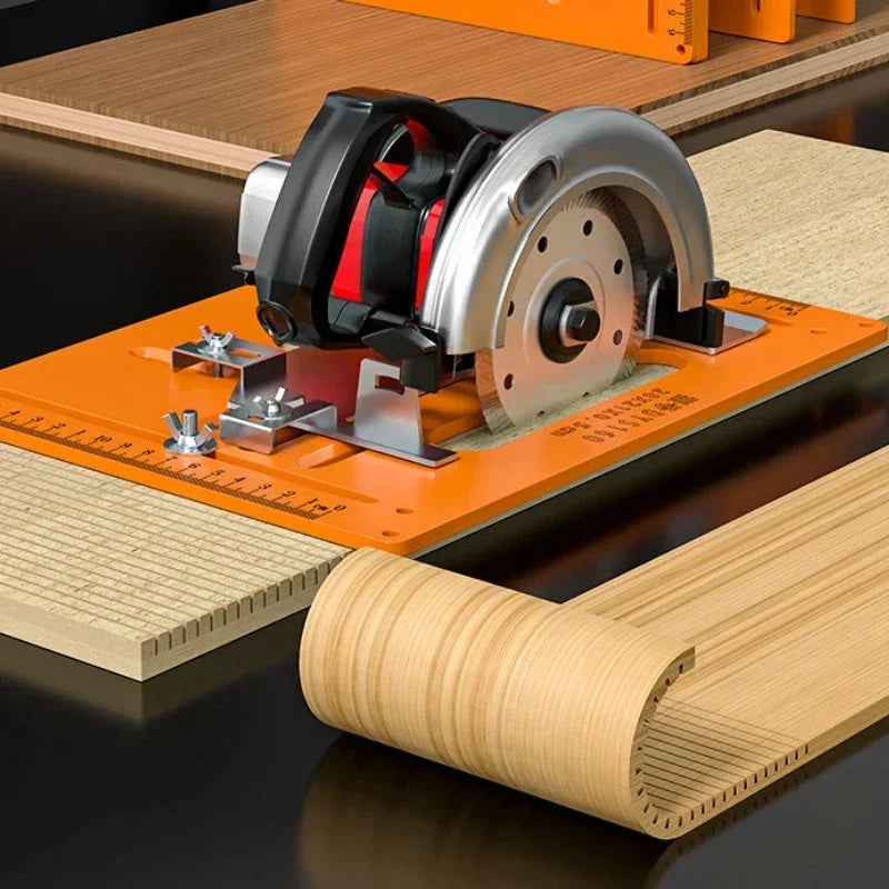 Woodworking Cutting Machine Base Adjustable Durable Precision Durable Can Be Chamfered At 45° Angle Electric Saw Base Plate Tool