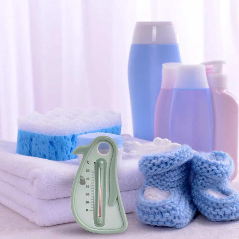 Bathtub Thermometer Baby Water Thermometer Penguin Shape Durable PP Material Safe Accurate Measurement for Bath Room Infant Use