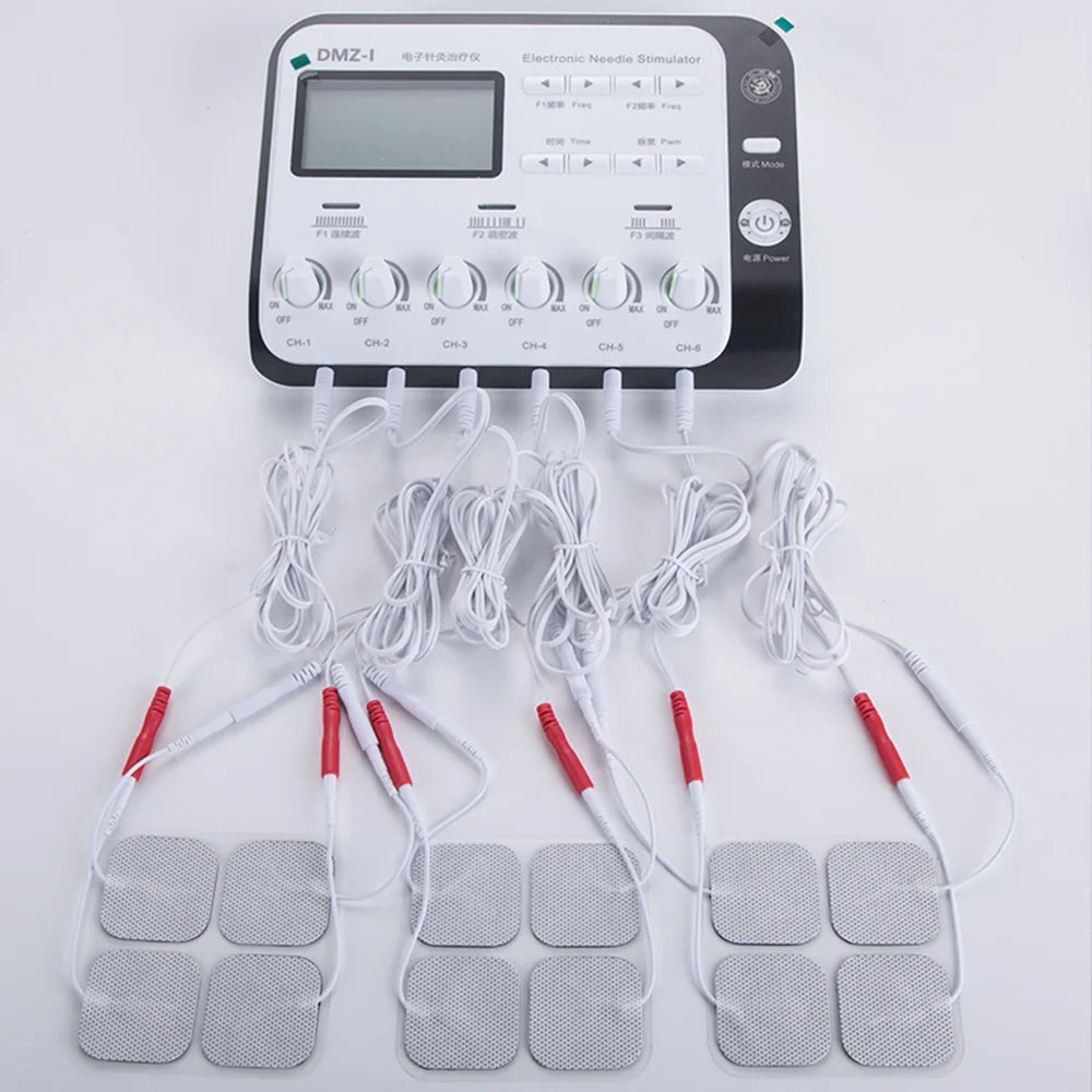 TENS Muscle Massager 6-Channel Physiotherapy Device for Home Wellness Relaxation Treatment Tidesmit