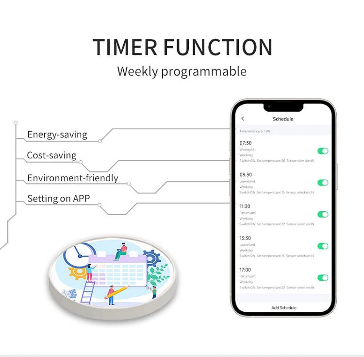 Tuya Smart Floor Heating Wifi Thermostat For Water Room Temperature Remote Controller Google Home\Aleax