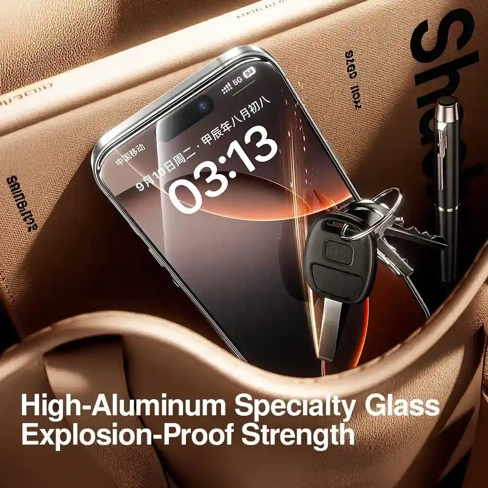 iPhone 17 Pro Max Screen Protector | Dust-Free 9H Tempered Glass AE Tidesmit