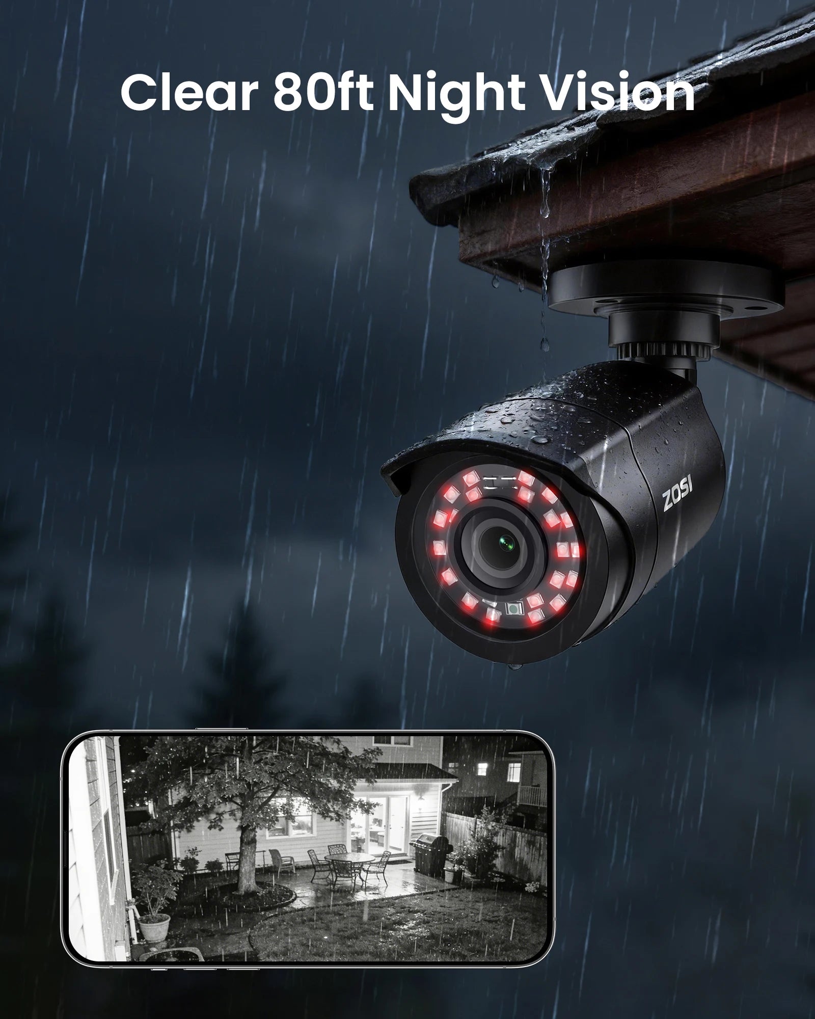ZOSI 8CH CCTV System H.265+ 5MP Lite HD-TVI DVR kit 8 1080p 2MP Home Security Outdoor Night Vision Camera Video Surveillance Kit