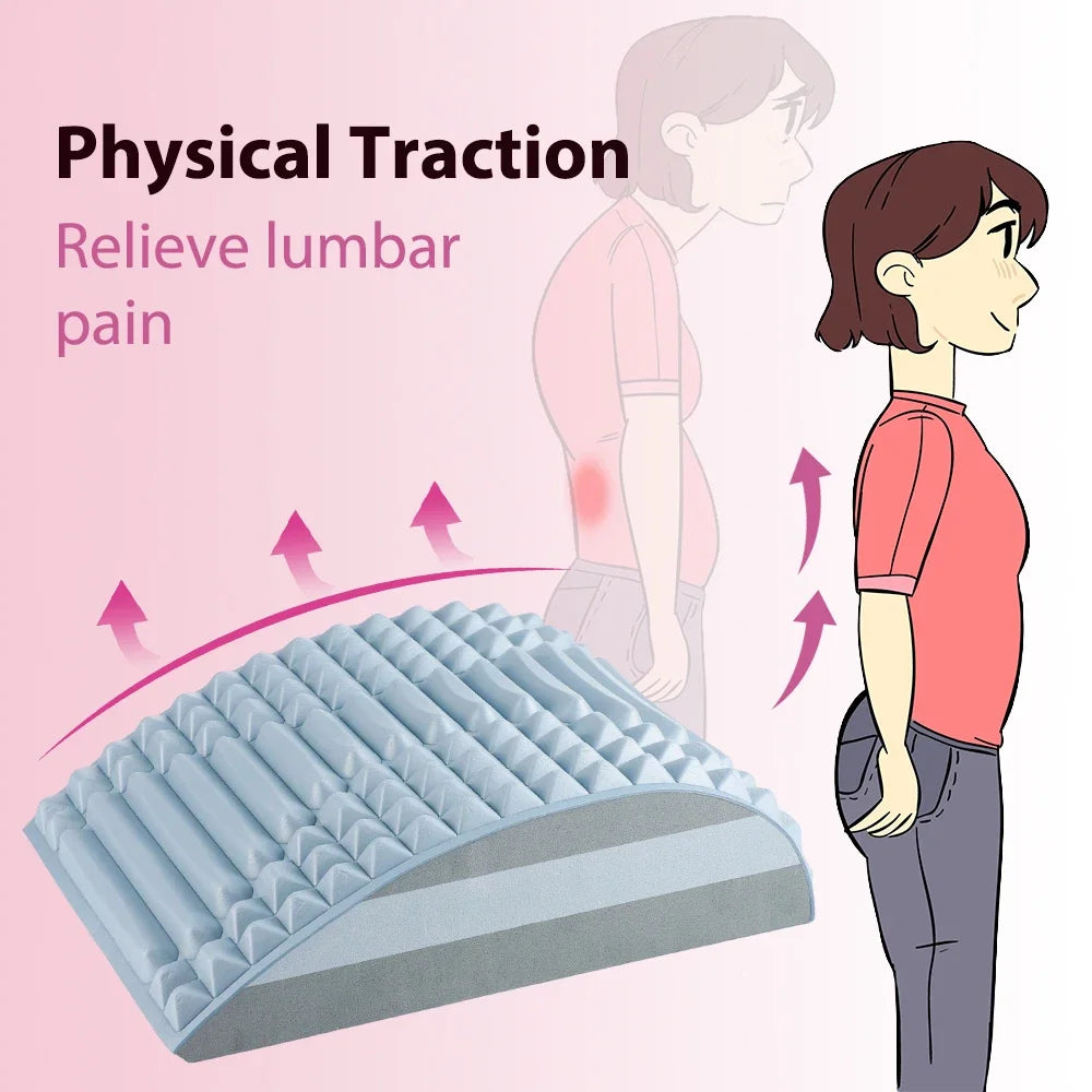 Back Stretcher for Herniated Disc Pain Relief and Lumbar Support Body Shaping Massage Equipment Tidesmit