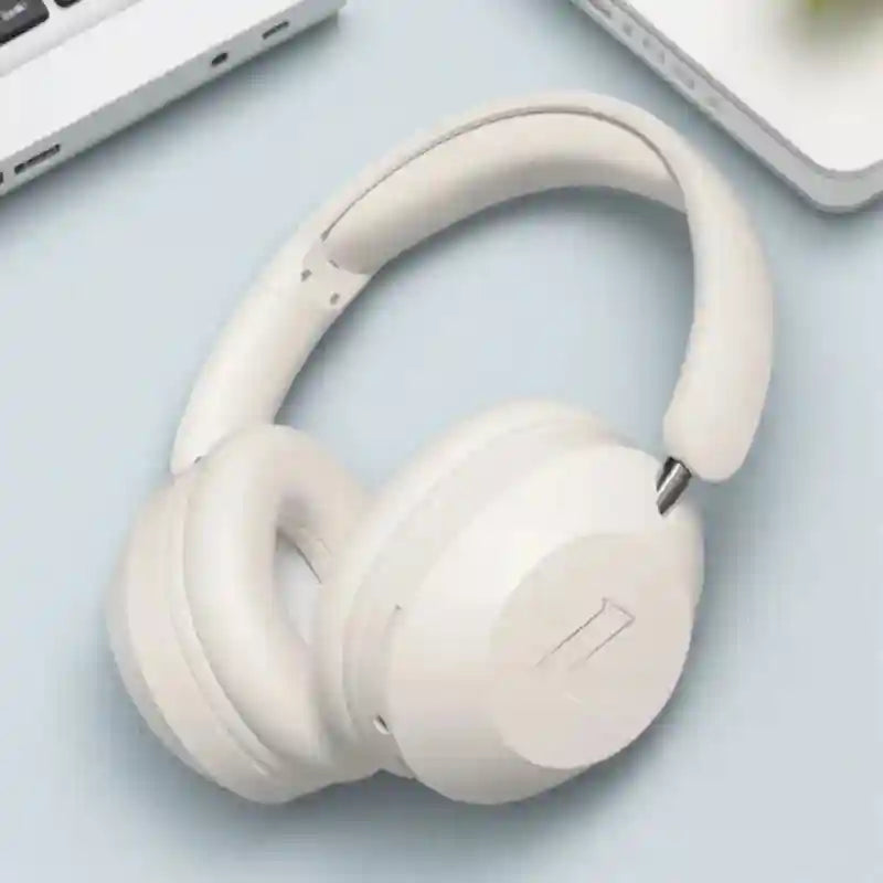 Wireless Headphones with Active Noise Cancellation & Low Latency Audio beige Tidesmit