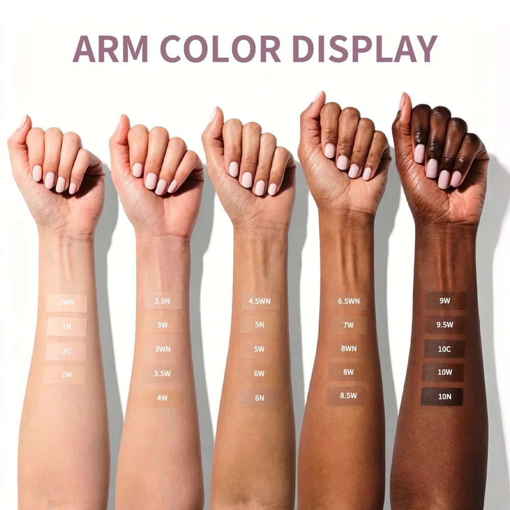 Tidesmit Skin Tint Blurring Elixir Foundation shade swatch showing hydrating full coverage texture for all skin tones